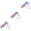 3Pièces Accessoires Sifflets Acier Inoxydable Couleurs 6