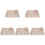 5Sets Beige Straw Portion Control Plates Unbreakable Kids Tray 2