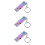 3Pièces Accessoires Sifflets Acier Inoxydable Couleurs 9