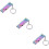 3Pièces Accessoires Sifflets Acier Inoxydable Couleurs 10