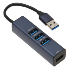 Kompaktní a lehký prodlužovač USB portů, 4 porty, vysokorychlostní přenos dat, funkce Plug and Play, podpora Xbox, PS4, PS5, notebook, stolní