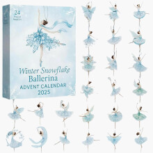 Ballerina Christmas Advent Calendar – 24-Day Winter Ballet Theme, Festive Decor & Gift for Teachers, Friends, Ballet Lovers
