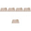 5Sets Beige Straw Portion Control Plates Unbreakable Kids Tray 3