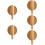 5Pcs Multi-Use Wooden Pizza Paddle Board Light Brown for Home 11