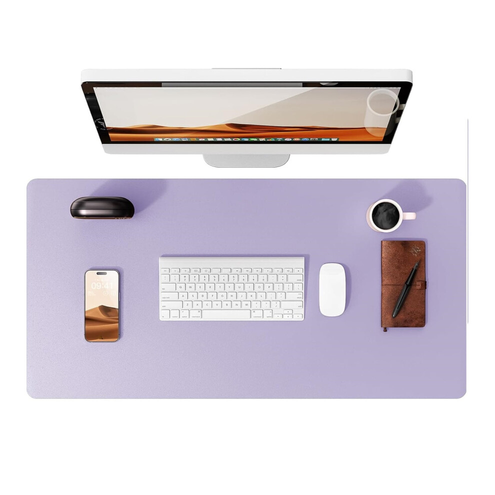 Large Mouse Pad,Office Desk Mat, Leather Desk Pad Protector, Non-Slip Pu Leather Desk Blotter, Laptop Desk Pad 9401284733881