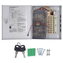 High Electrical Strength Power Supply12V Switching Power Supply With Replaceable Glass Tube Fuses Short Circuit Protection For CCTV LED Security