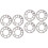 8Pcs Silver Wheel Spacer Shims for Car Wheels 4&5 Stud Universal Use 4