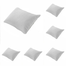 Feather Down Pillow Cotton Cover King Size 6pcs