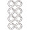 8Pcs Silver Wheel Spacer Shims for Car Wheels 4&5 Stud Universal Use 5