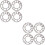 8Pcs Silver Wheel Spacer Shims for Car Wheels 4&5 Stud Universal Use 6
