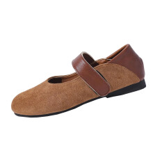 Brown Women's Loafers – Slip-On Flats, Moccasins, Driving Shoes, Comfortable & Lightweight, Size 43, Compatible with Spring/Fall Wear