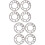 8Pcs Silver Wheel Spacer Shims for Car Wheels 4&5 Stud Universal Use 7