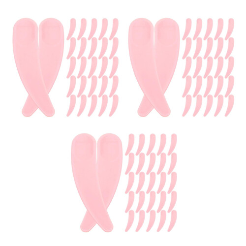150Pièces Petites Cuillères Outils Rose Réutilisables Face 1