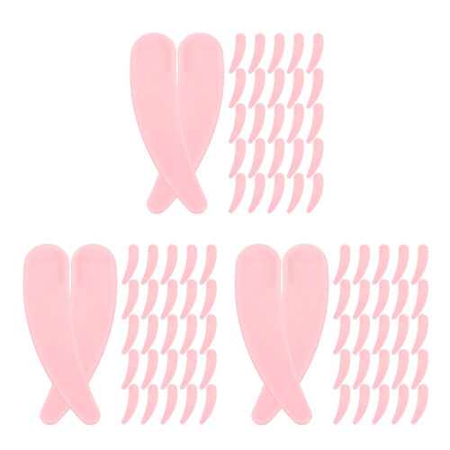 150Pièces Petites Cuillères Outils Rose Réutilisables Face 2
