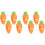 8Stk Kreativer Silikon Überlaufstopp Karottenform Orange 2