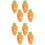 8Stk Kreativer Silikon Überlaufstopp Karottenform Orange 5