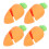 8Stk Kreativer Silikon Überlaufstopp Karottenform Orange 8