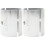 4Pièces Inserts Réducteurs Guidon Aluminium Argent Fiables 2