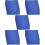 25Pcs Blue Reusable Guinea Pig Bedding Soft Small Animal Sleeping Mat 6
