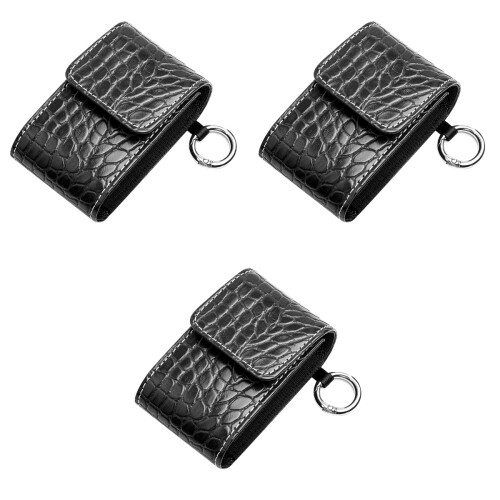 3Pcs Storage Pouches Black Portable Scratch Proof 2