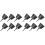 100Pcs Plastic Black Fertilizer Holders for Orchids and Small Plants 2