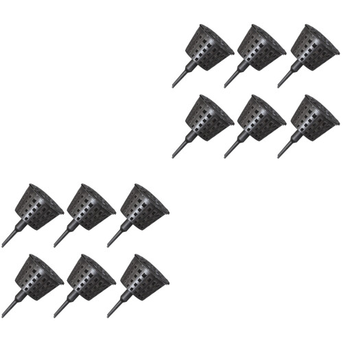 100Pcs Plastic Black Fertilizer Holders for Orchids and Small Plants 2