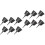 100Pcs Plastic Black Fertilizer Holders for Orchids and Small Plants 4