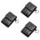 3Pcs Storage Pouches Black Portable Scratch Proof 5