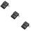 3Pcs Storage Pouches Black Portable Scratch Proof 8