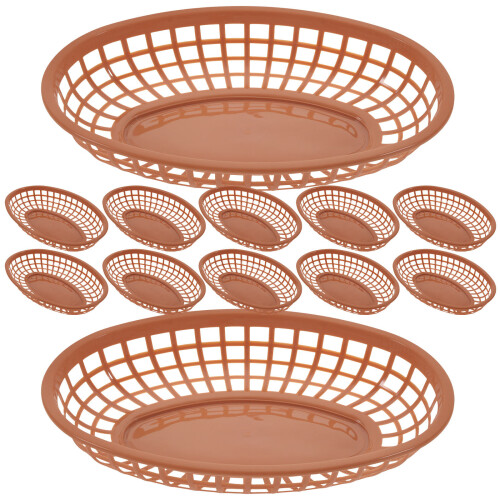 48Pcs PP Plastic Food Baskets Coffee Snack & Fruit Storage 1