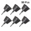 100Pcs Plastic Black Fertilizer Holders for Orchids and Small Plants 8