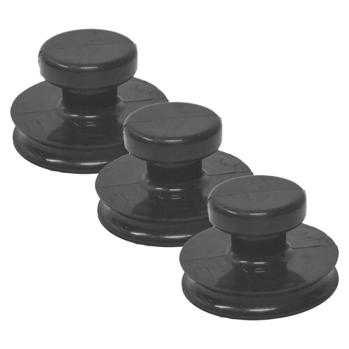 12Pcs Compact Black Rubber Suction Cups for Singing Bowl Replacement 2