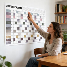 2026 Yearly Wall Calendar 20.7" X 29.2" Full Year Wall Calendar 12 Month Calendar Colorful Thick Paper Yearly Calendar 2026 for Daily Organizing