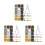 3Packs Assorted Color Rivets with Punch Tool for Crafting Use 8