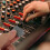 5Pièces Capuchons Fader Console Mixage Gris Matériau Durable 6