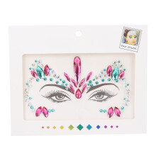 Mermaid Face Jewels With Non-Toxic Material, Reusable Crystals For Festival Face Jewels Sweatproof Lightweight Self Adhesive Easy To Apply Hair Gems