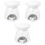 3Pcs White Creative Ceramic Candle Support for Household Fragrant Air 3