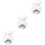 3Pcs White Creative Ceramic Candle Support for Household Fragrant Air 5