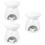 3Pcs White Creative Ceramic Candle Support for Household Fragrant Air 7