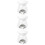 3Pcs White Creative Ceramic Candle Support for Household Fragrant Air 8