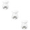 3Pcs White Creative Ceramic Candle Support for Household Fragrant Air 9