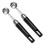4Pcs Black Digging Spoons Ice Cream and Fruit Scoops with Hanging Hole 2