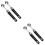 4Pcs Black Digging Spoons Ice Cream and Fruit Scoops with Hanging Hole 6