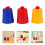 50Sets Kids Magic Props Plastic Trick Cups and Balls Set 10