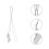 2Pcs Silver Metal Eyeglasses Cord Sunglasses Chain Mask Hanging Strap 7