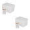 200Pcs Lightweight White Epe Pouches Scratch Resistant Shipping Bags 10