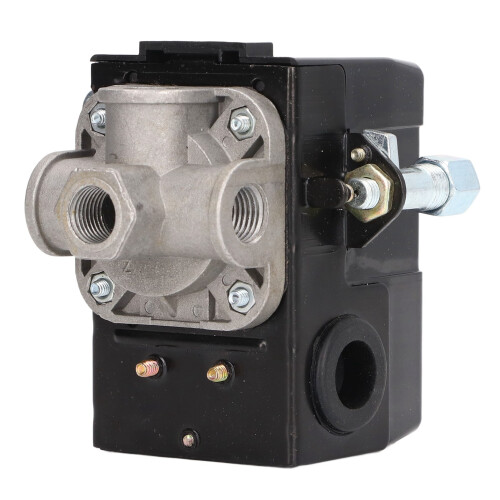 Advanced Air Compressor Control, Pressure Switch With Unloader Valve And On/Off Lever For Safe And Reliable Performance 1