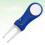 3Pcs Blue Golf Divot Tool Foldable Grass Repair Fork with Ball Marker 10