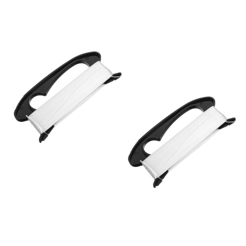 2Pcs 100M Durable Flying Kite String with Black Plastic Winding Board 2