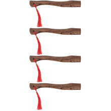 4Pcs Wooden Handles Replacement Brown Wood Handle for